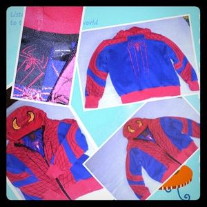 Boys Spider-Man Jacket with See Through Mesh Eyes